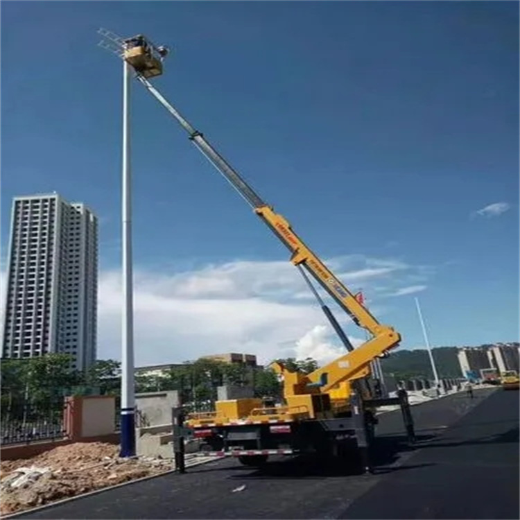 达川维修路灯的曲臂升降车出租